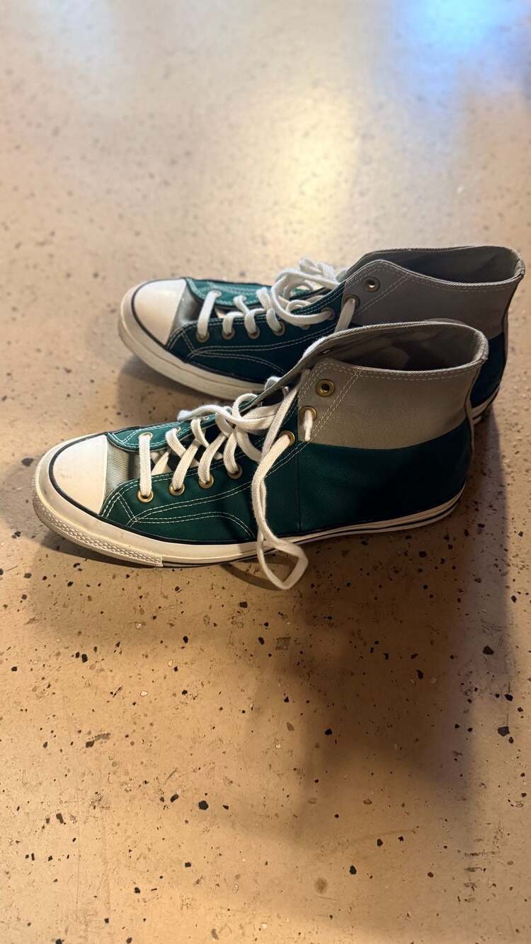 Converse Chuck 70 Colorblocked High Field Surplus Green Grey White A02553C